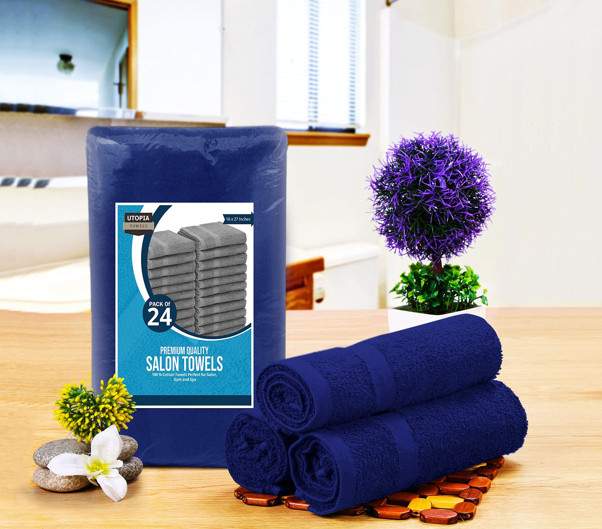 Utopia Towels 16x27 inch towels for convenient hand and hair drying