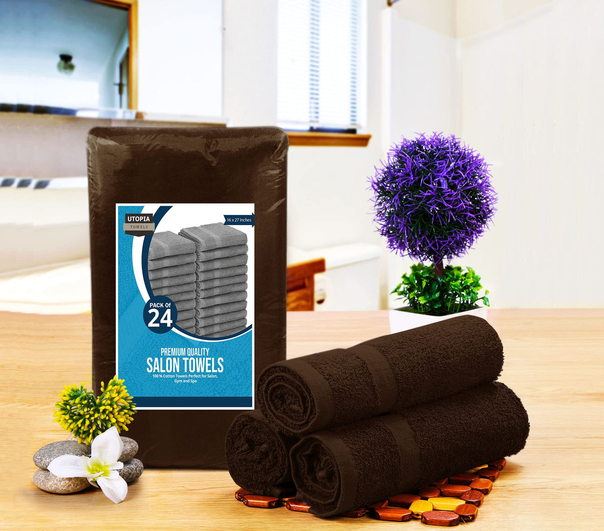 Utopia Towels ring-spun cotton closeup, showing softness and absorbency.