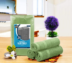 Utopia Towels 100 percent cotton ring-spun fabric delivers soft feel and strong absorbency