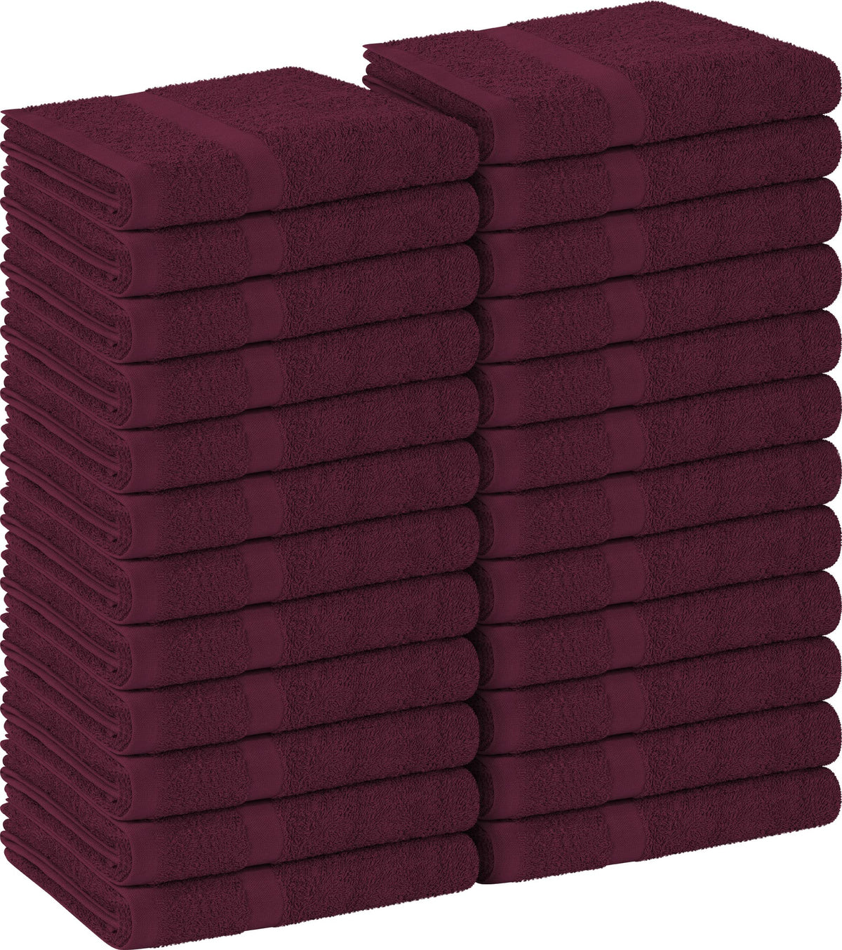 Utopia Towels salon towel pack 24, 16x27, burgundy, ideal for professional use