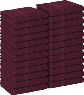 Utopia Towels salon towel pack 24, 16x27, burgundy, ideal for professional use