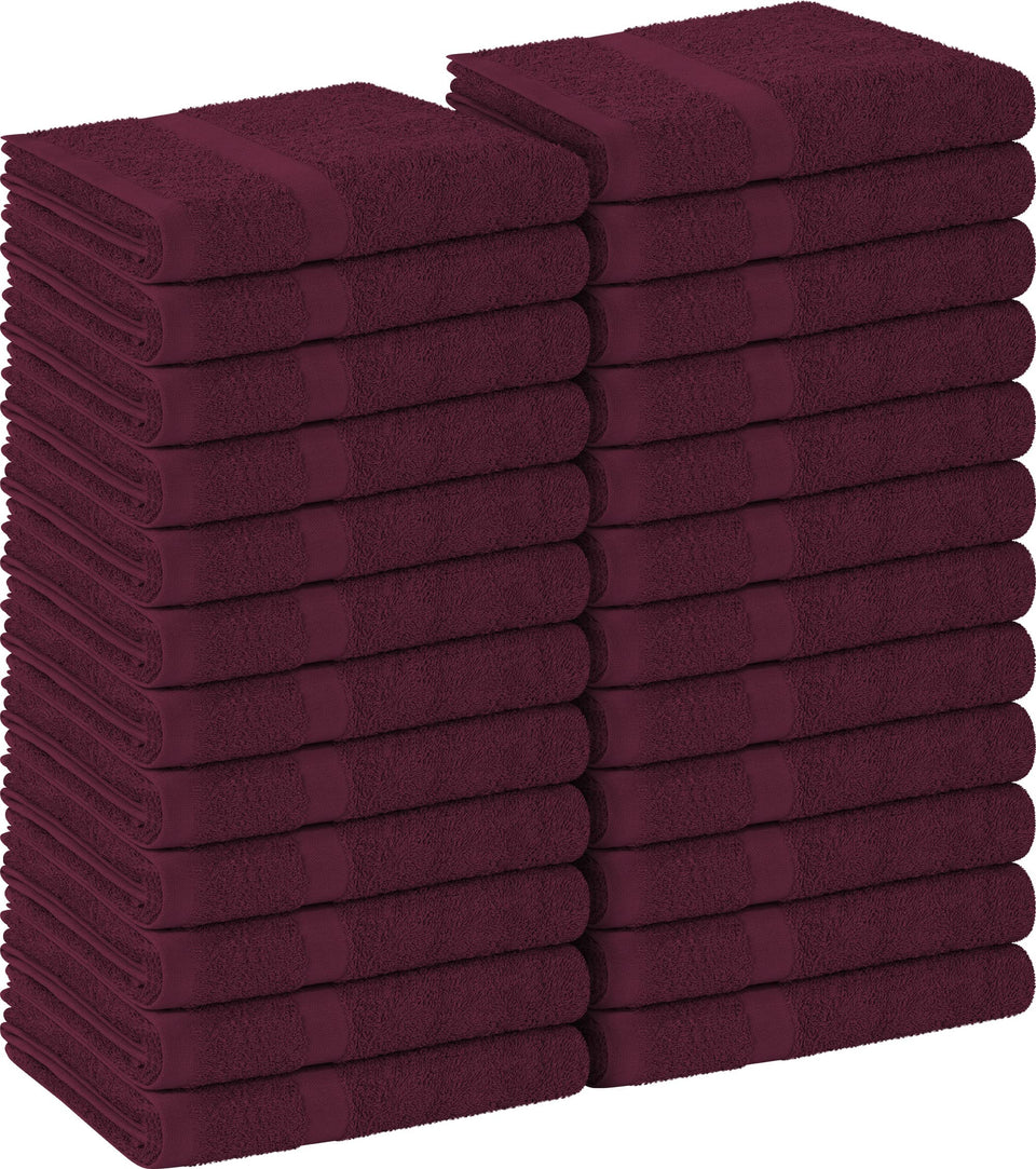Utopia Towels salon towel pack 24, 16x27, burgundy, ideal for professional use