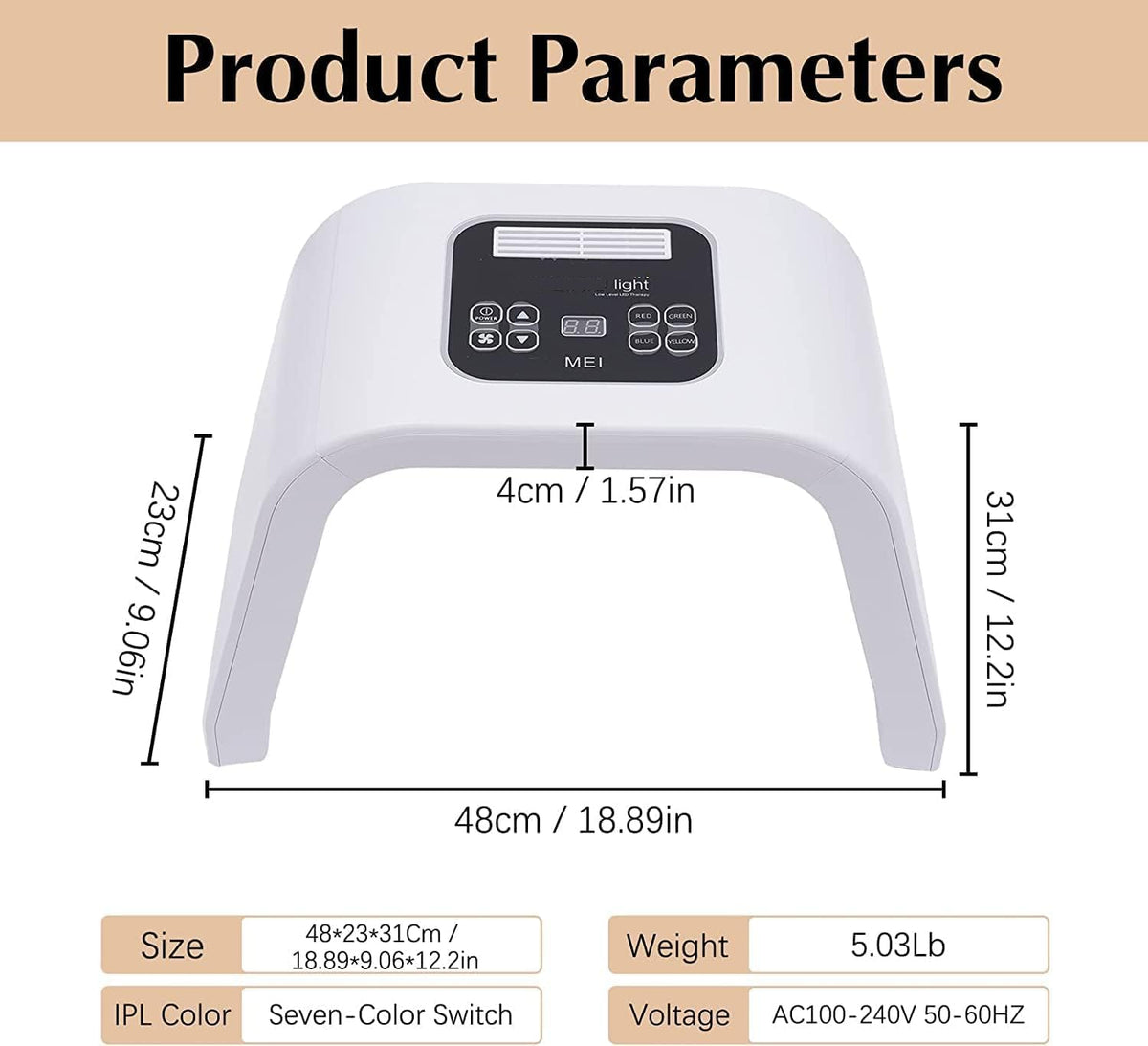 UTRENUI Derma Plus infrared 810nm for deeper tissue comfort at home