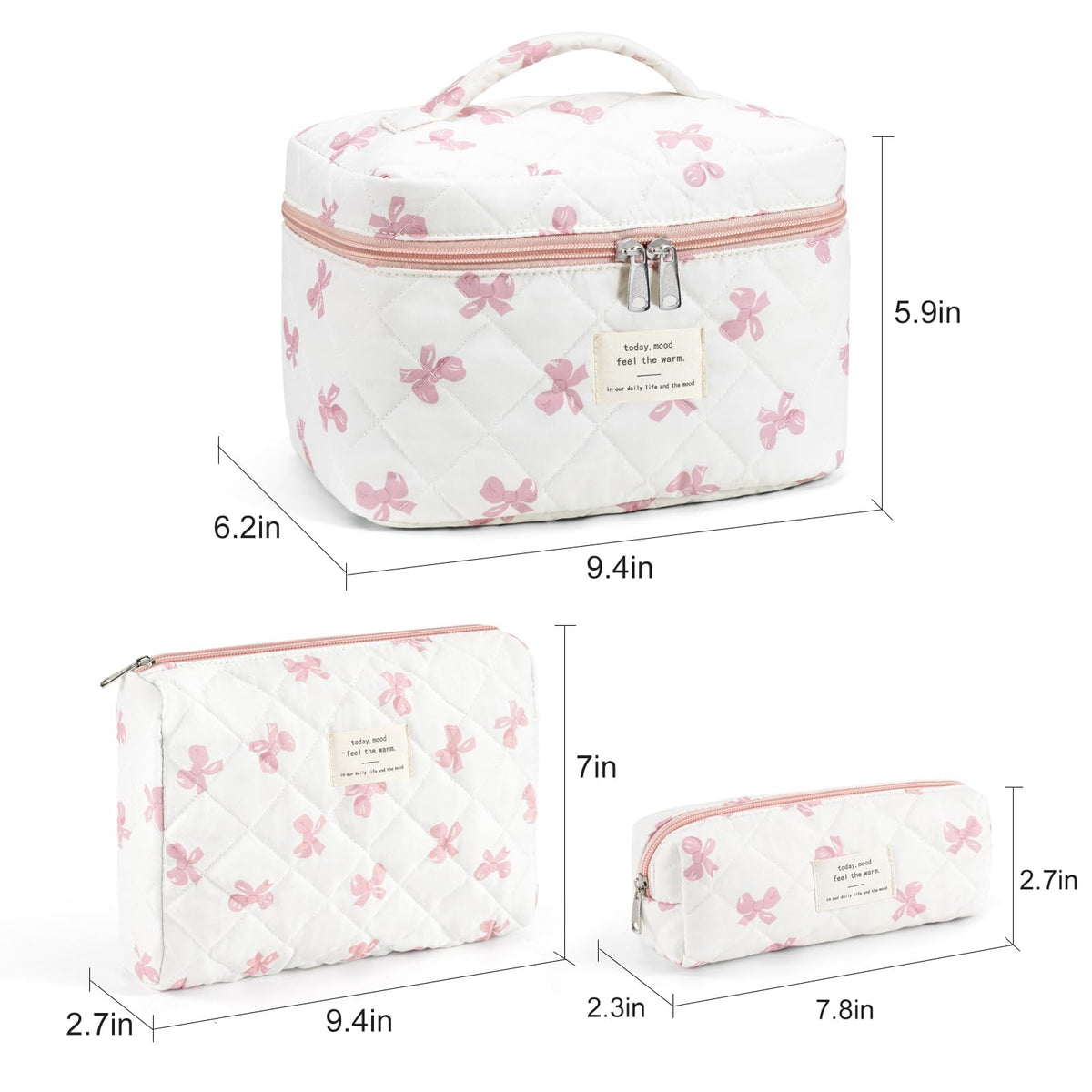 UUYUUY cotton cosmetic bag with durable stitching provides long-lasting daily use.