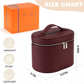 UUYUUY makeup bag brush holder interior keeps slim tools secure