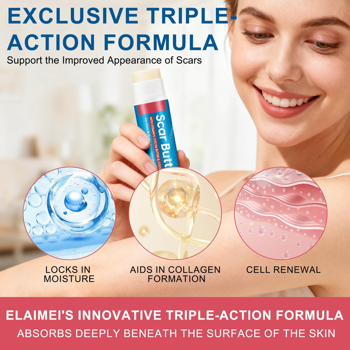 UXENPHXF Scar Butter Stick 2-pack for body and hands
