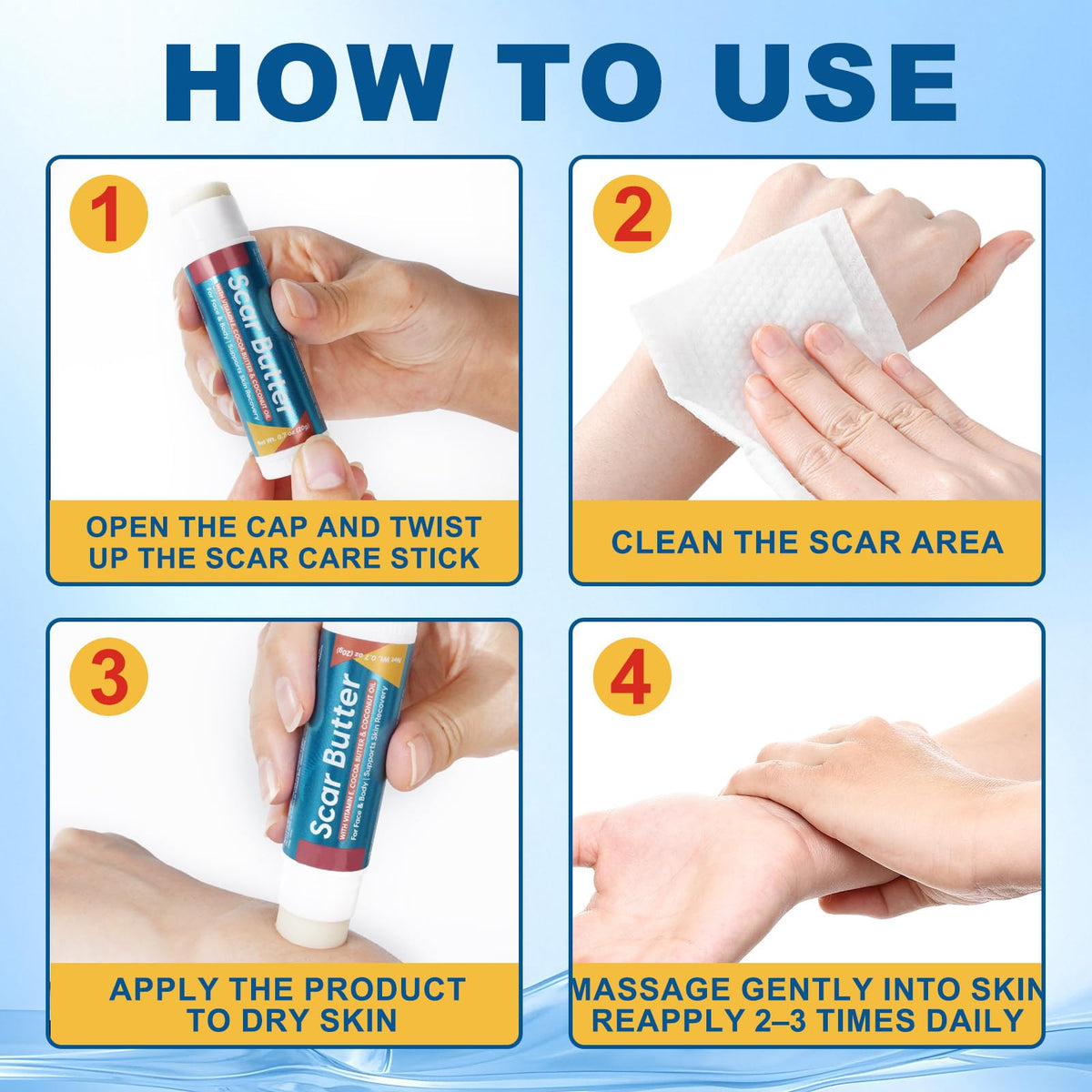 UXENPHXF Scar Butter Stick daily-use routine