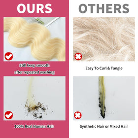 UYCLEJX 613 blonde bundles full head install idea for seamless blend