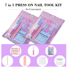 Uyolaxed disposable nail kit adhesive tabs for quick, clean nail attachment