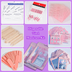 Uyolaxed disposable nail kit wooden sticks for smooth prep