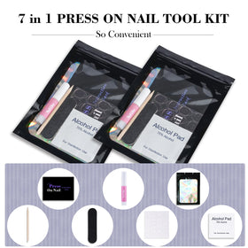 Uyolaxed mini nail file included for precise shaping during at-home manicures.