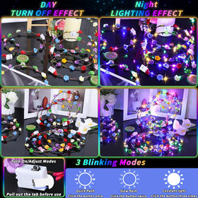 UZLU light-up wreath for weddings provides romantic lighting