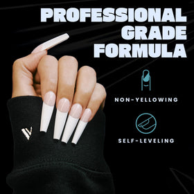 Pour flow from V Beauty Pure monomer liquid supports self leveling use