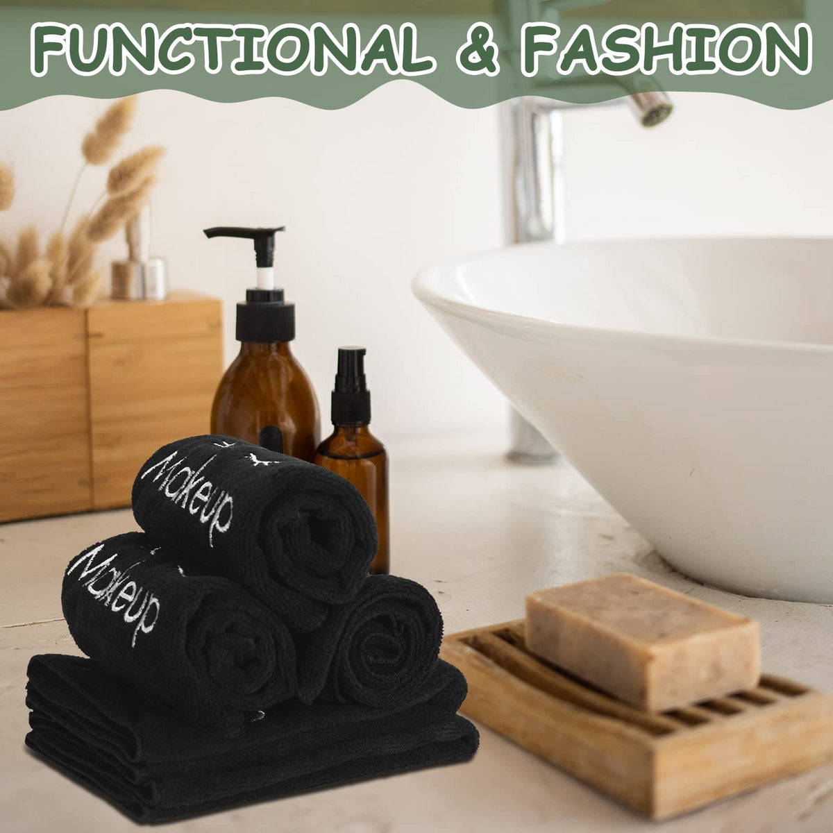 Vabean fast-dry microfiber fabric keeps towels ready for repeat use.