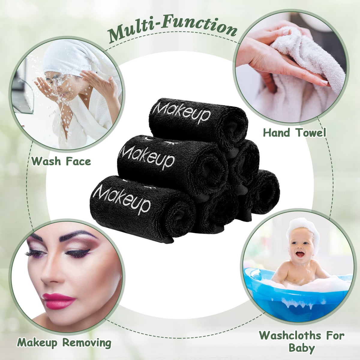 Vabean reusable makeup towels reduce waste in daily routines.