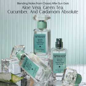 VACATION AFTER SUN base notes convey linen-like softness and breathability.