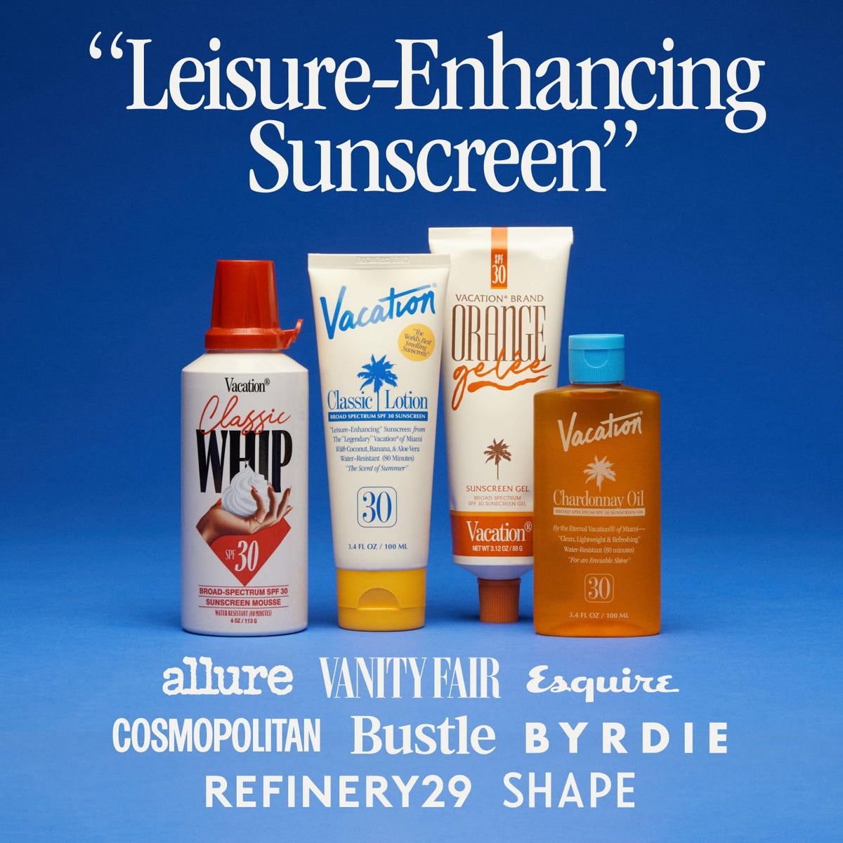 Vacation Orange Gelée tube-key shown with value-adding set benefits