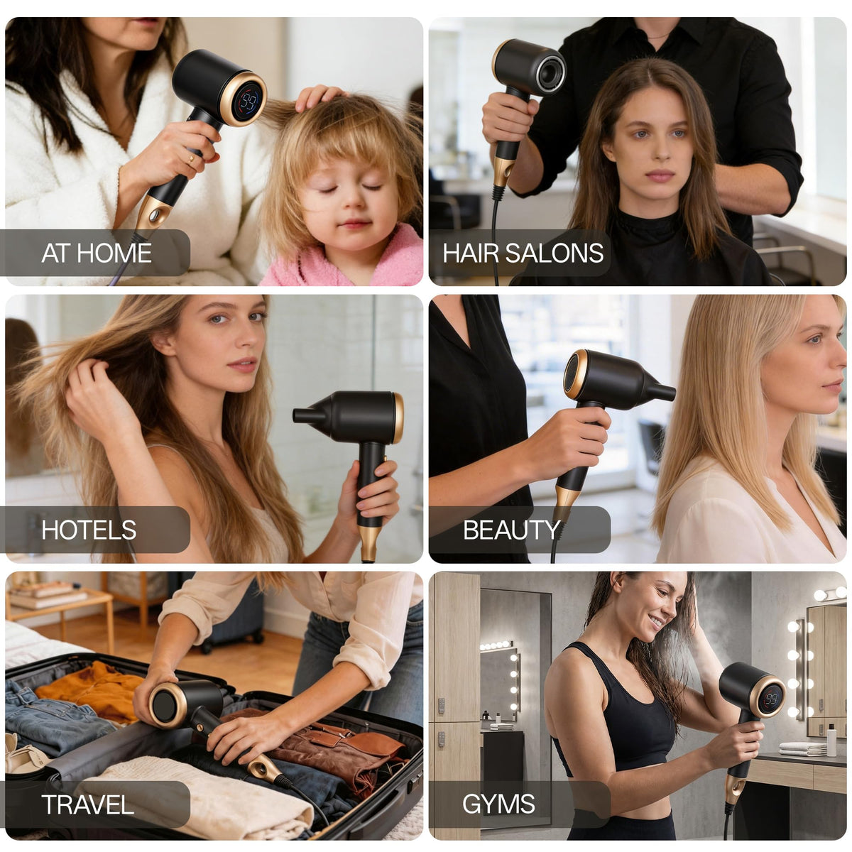 VAGARY daily-use hair dryer in a practical home setting