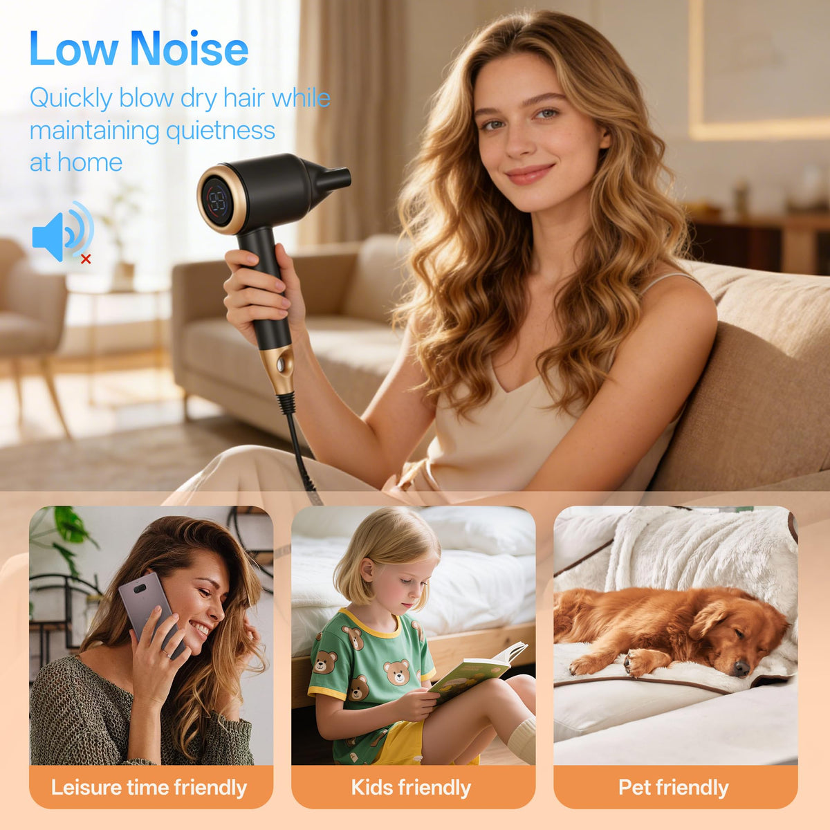 VAGARY lightweight hair dryer designed for comfortable daily use