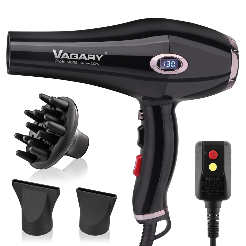 VAGARY diffuser nozzle for smooth airflow, reducing frizz and enhancing curl definition.