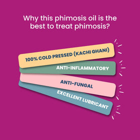 Vajraang Phimosis Coconut Oil bottle with natural aroma for soothing routine.