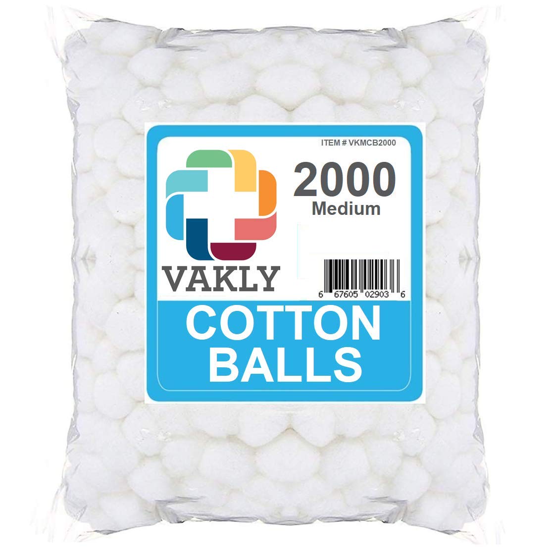 Vakly cotton balls latex-free, suitable for latex-sensitive users.