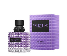 Valentino Born in Roma Purple Melancholia EDP bottle on display, ideal for evening wear inspiration.