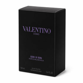Valentino Born in Roma Purple Melancholia EDT bottle front view for a confident daytime look