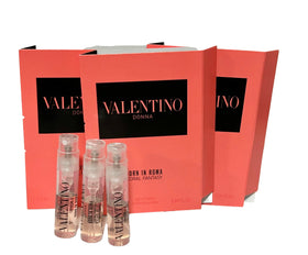 Valentino Donna Born In Roma Coral Fantasy bottle closeup, luxe design highlight