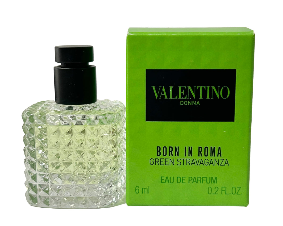 Valentino Donna Born in Roma Green Stravaganza fragrance splash for daily use.