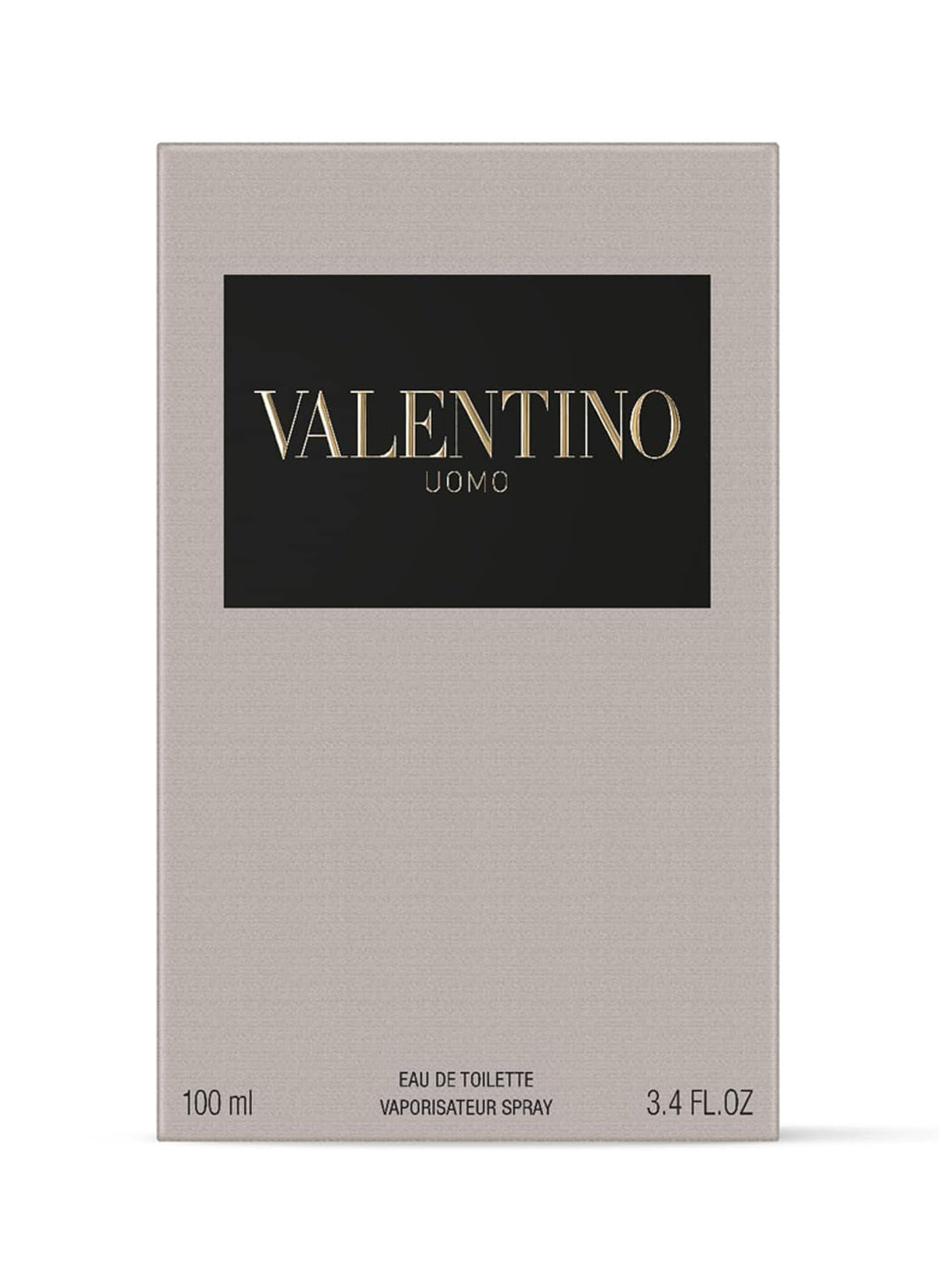 Valentino Uomo 3.4 EDT packaging box, gift-ready presentation.