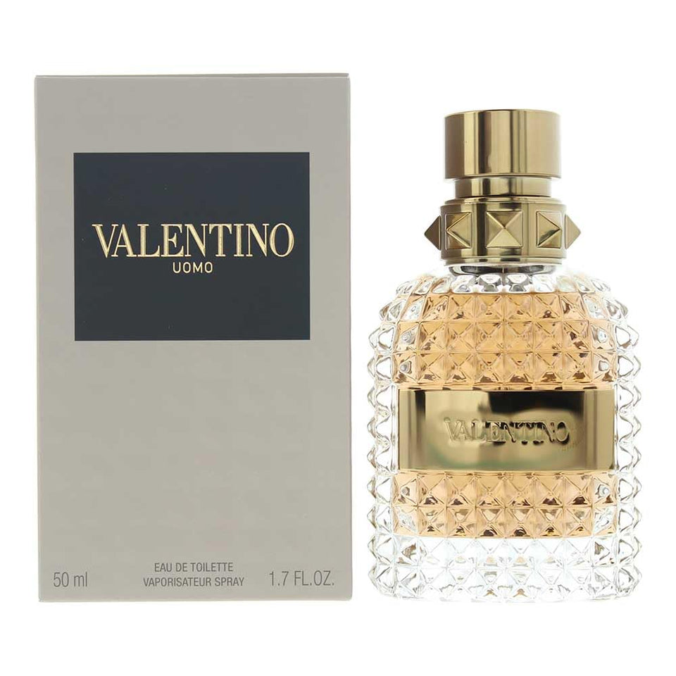 Valentino Uomo eau de toilette spray bottle, ideal for daily wear and sophisticated evenings.
