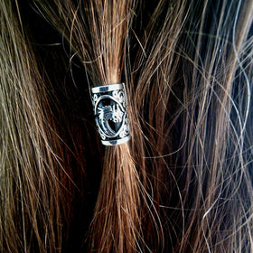 VALHALLA large 20x12mm bead in silver tone for daily wear.