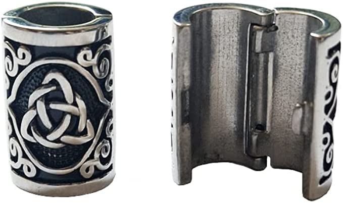 VALHALLA 316L stainless steel bead in a polished shine.
