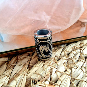 VALHALLA stainless steel bead, 316L, high-gloss finish for durable shine.