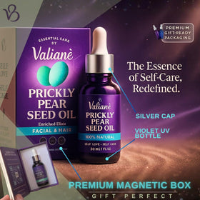 Valiane beard oil scene showing versatile grooming with Prickly Pear Oil