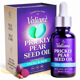 Valiane Prickly Pear Seed Oil bottle for radiant, hydrated skin