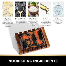 VALITIC charcoal kojic turmeric bar foamy lather demonstration.