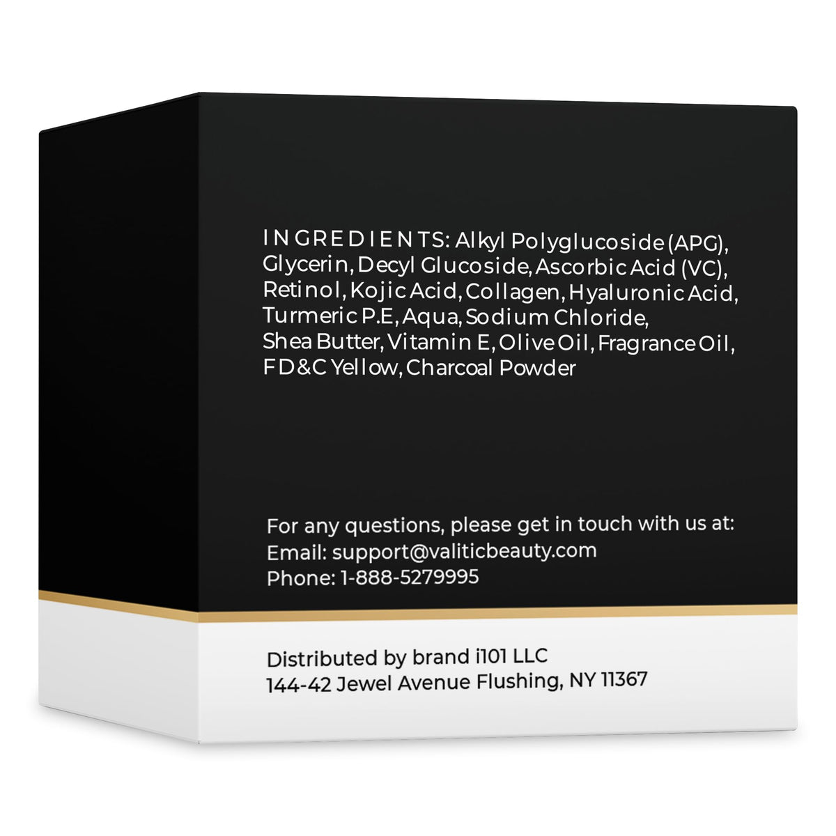 VALITIC charcoal kojic turmeric bar holder with soap bars.