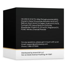 VALITIC charcoal kojic turmeric bar holder with soap bars.
