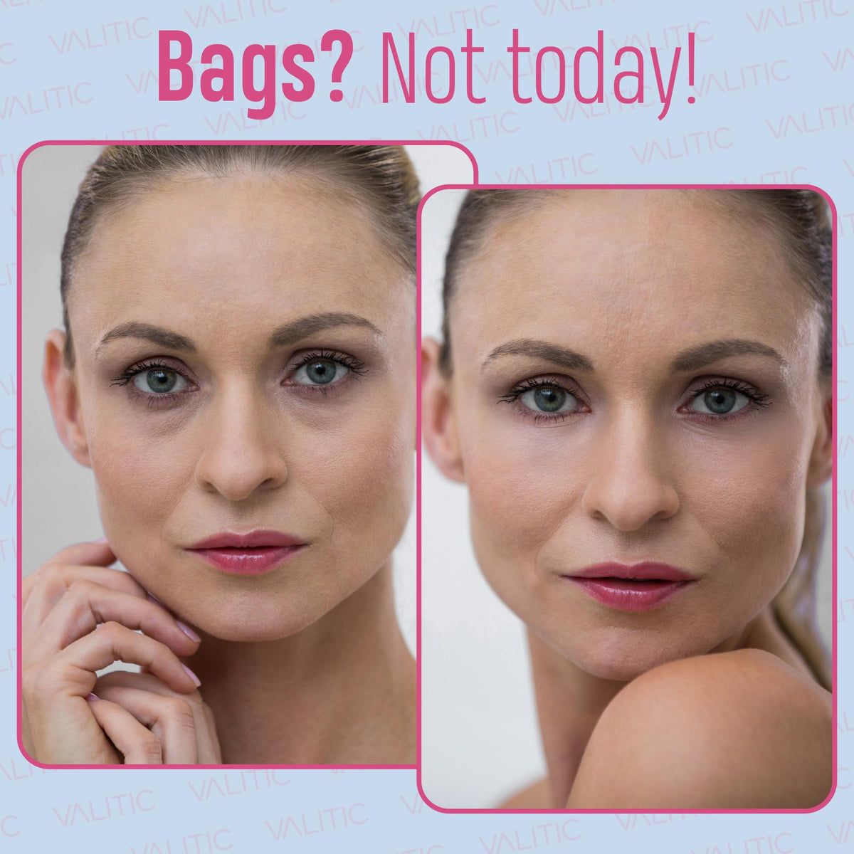 VALITIC Hyaluronic Acid Under Eye Mask delivers deep hydration and plumpness.