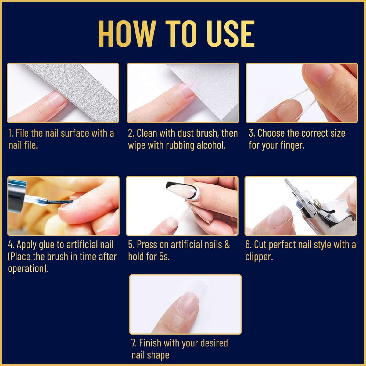  VALITIC instant manicure with modern press-on nail designs.