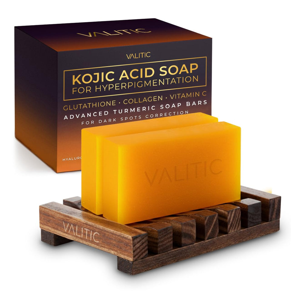 VALITIC Kojic Acid Soap dark spots focus for an even skin tone
