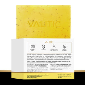 VALITIC lemon turmeric soap bathroom setup for daily skincare routine