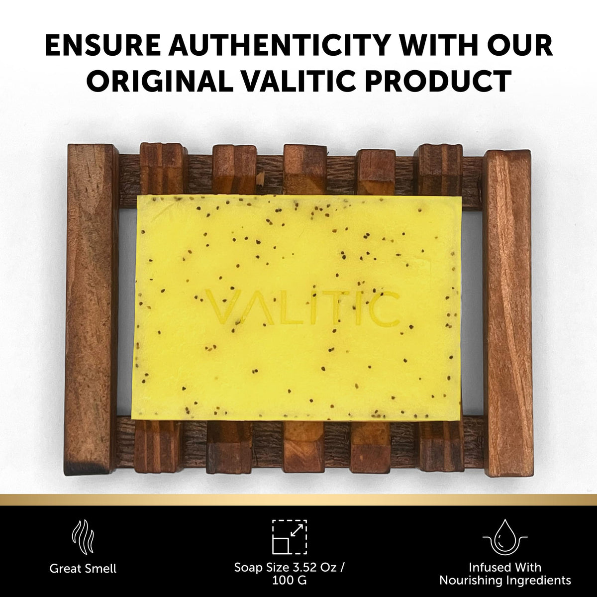 VALITIC lemon turmeric soap radiant skin concept suggests more even tone