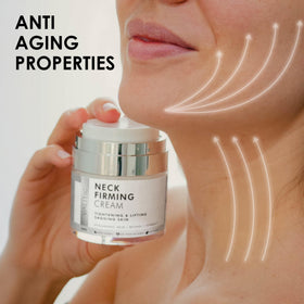 VALITIC Neck Cream texture during neck application for a smooth glide.