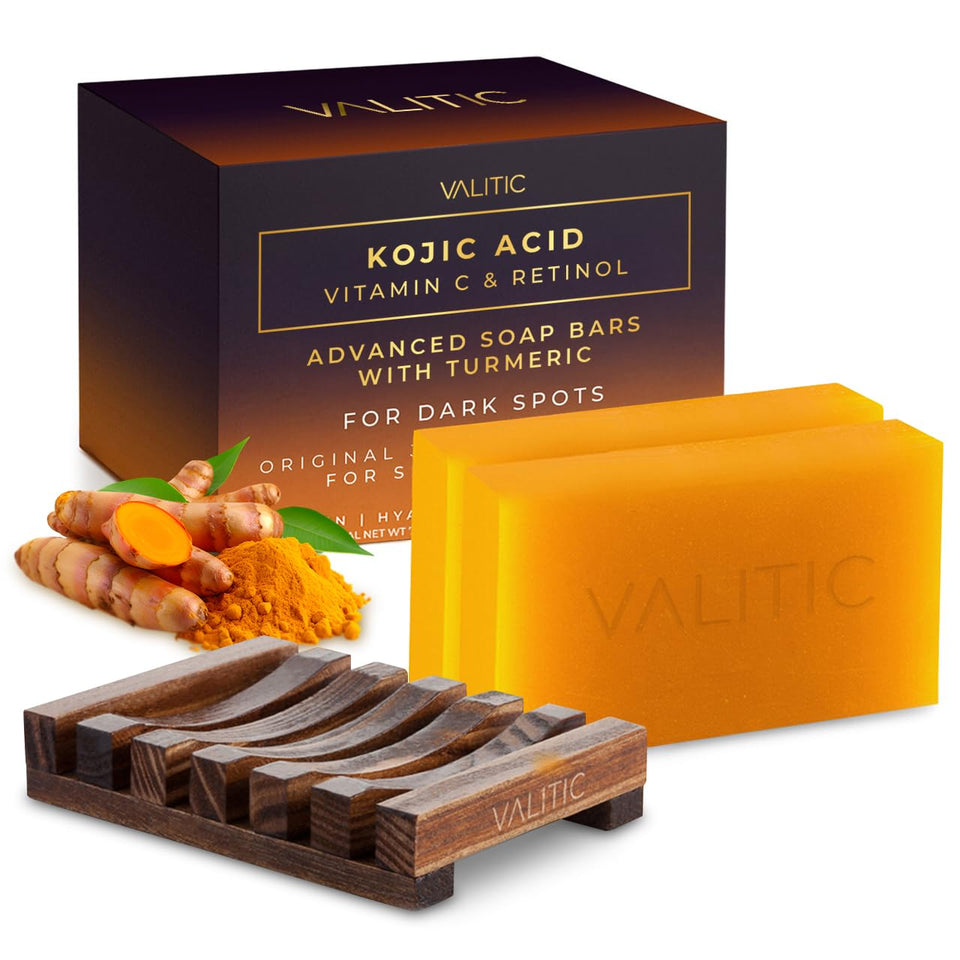 VALITIC soap bar front packaging shows two-pack with holder