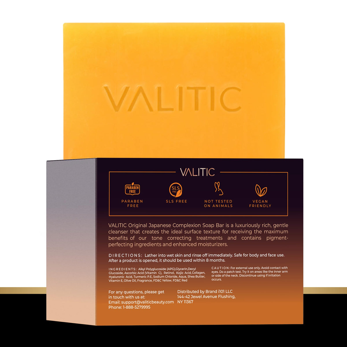 VALITIC soap on bathroom shelf ready to integrate into skincare