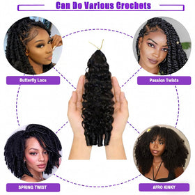 Vallbest feather crochet with invisible knots design for seamless install