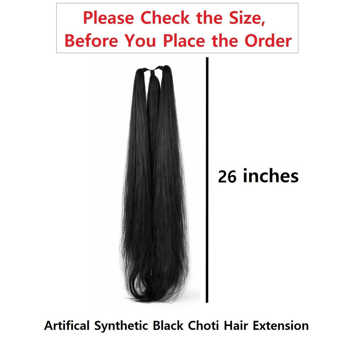 VAMA clip-in hair extension in black adds quick volume.